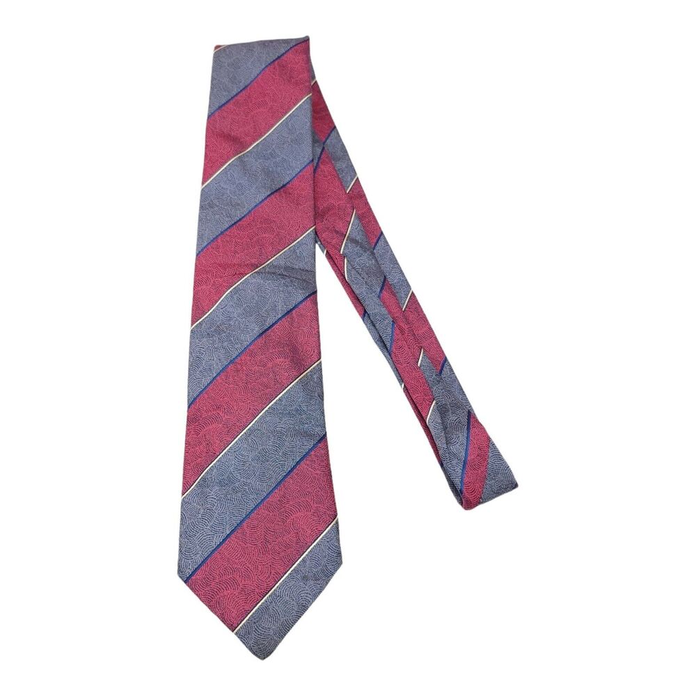 Fendi Tie 100% Silk Stripe Luxury Designer Men’s Necktie Made in Italy